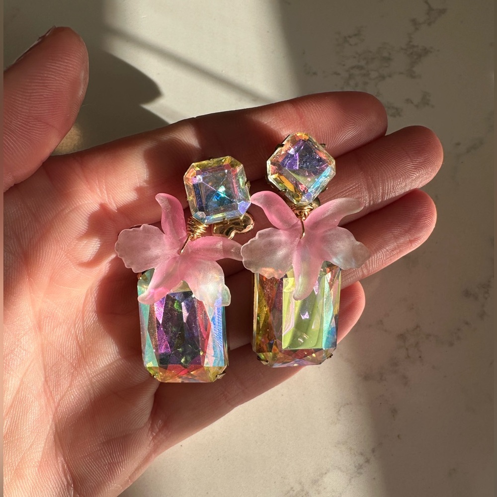 The Pink Reef Wild Orchid Drop Earrings